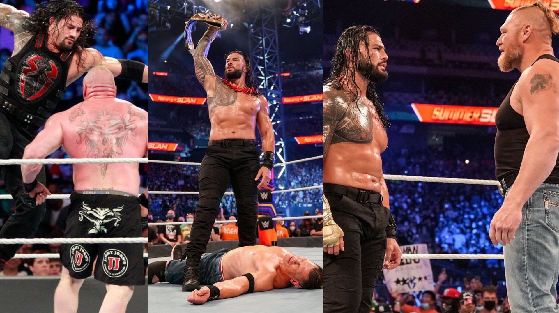 WWE SummerSlam में रोमन रेंस कई बार नज़र आए हैं (Photo: WWE.com)