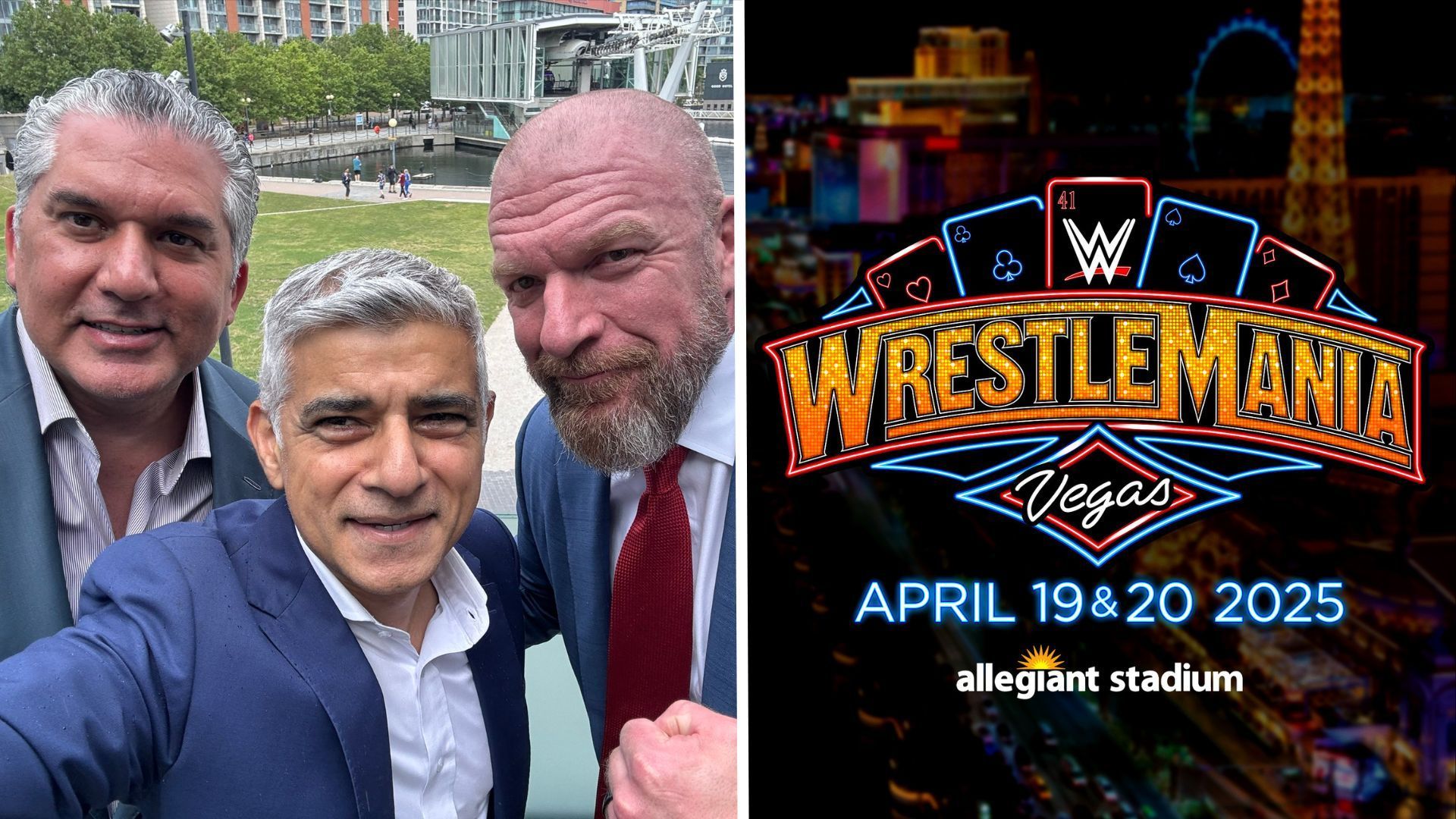 Triple H recently had a meeting to bring WWE WrestleMania to London [Image Credit: Triple H and WWE