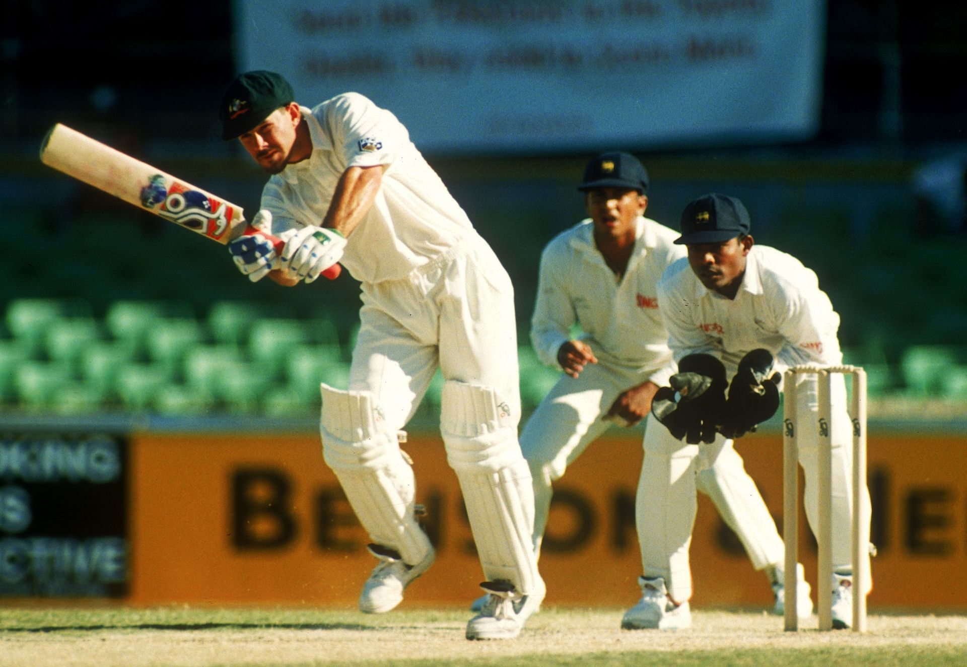 Ricky Ponting batting in his debut Test (Image Credit: Getty Images)