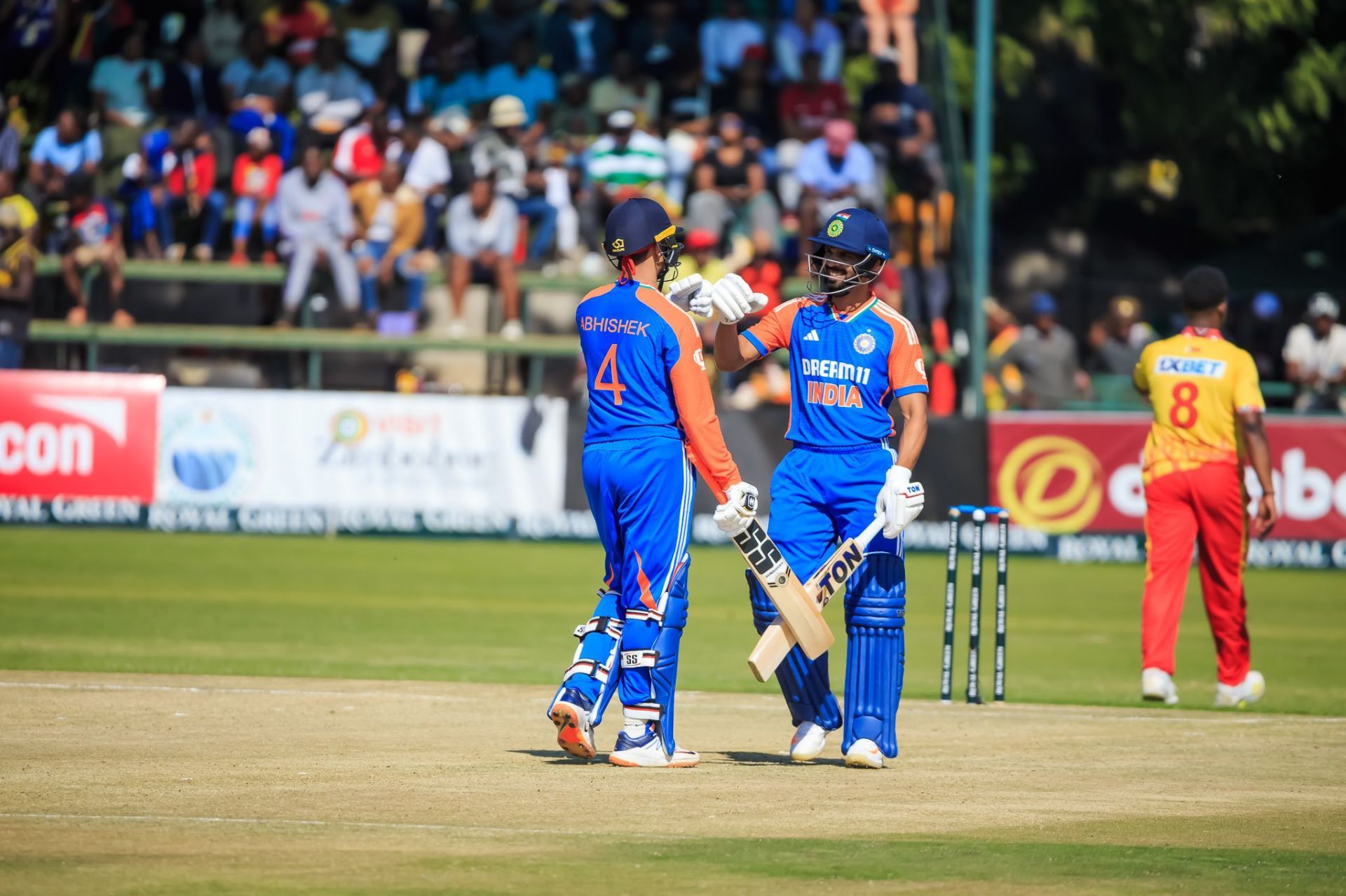 Abhishek Sharma (L) and Ruturaj Gaikwad (R). (Image Credit: BCCI Twitter)