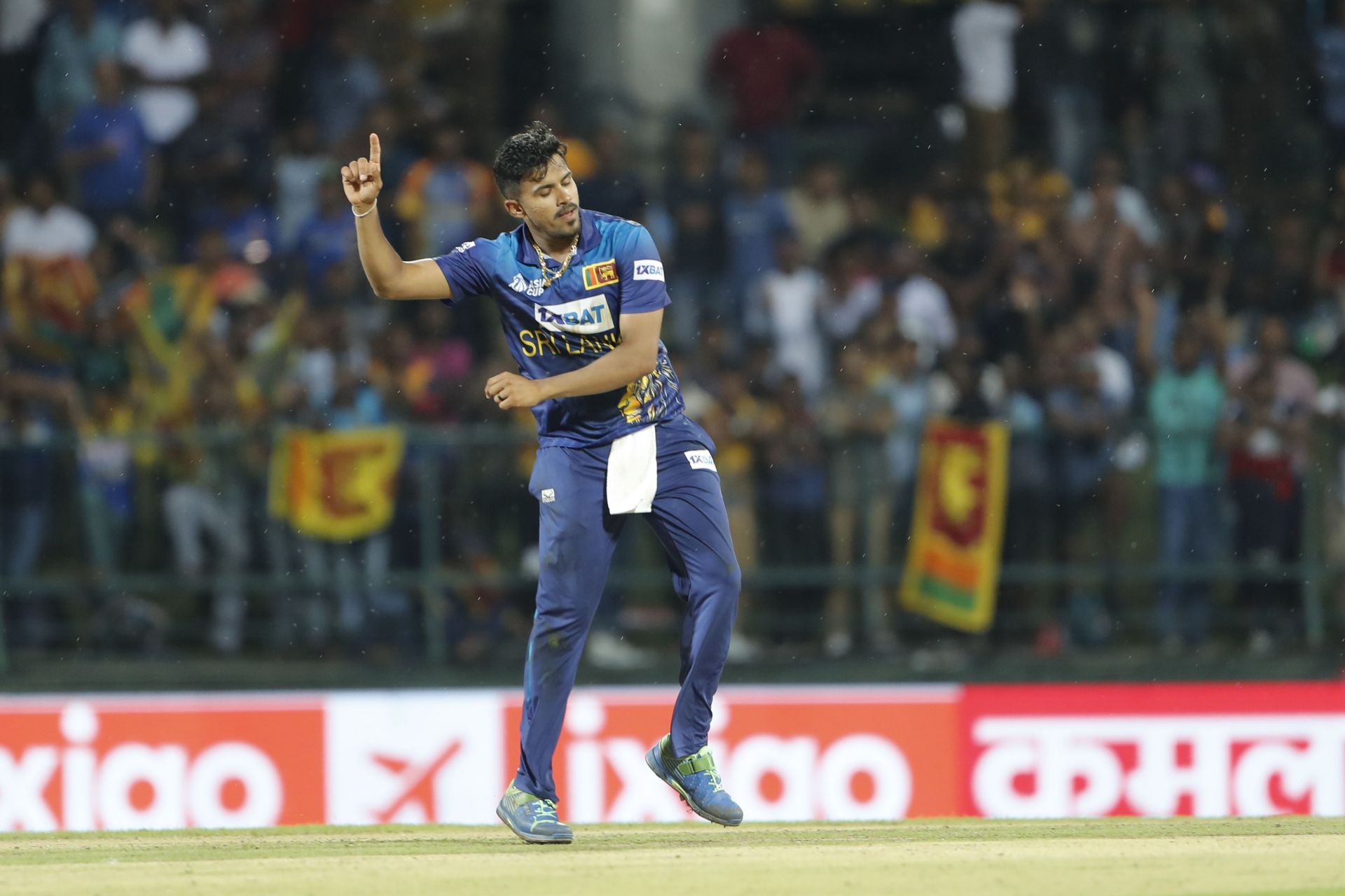 Sri Lankan off-spinner Maheesh Theekshana (Image Credits: Getty Images)