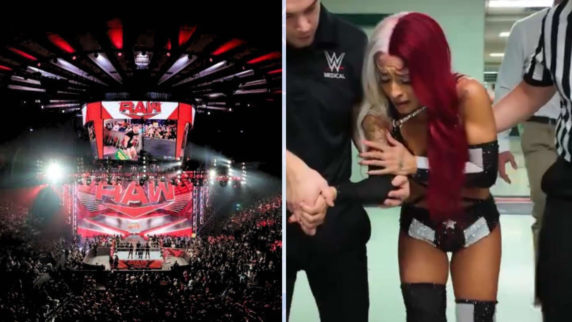 Zelina vega being escorted backstage after vicious and unexpected attack [Image Credits: WWE]