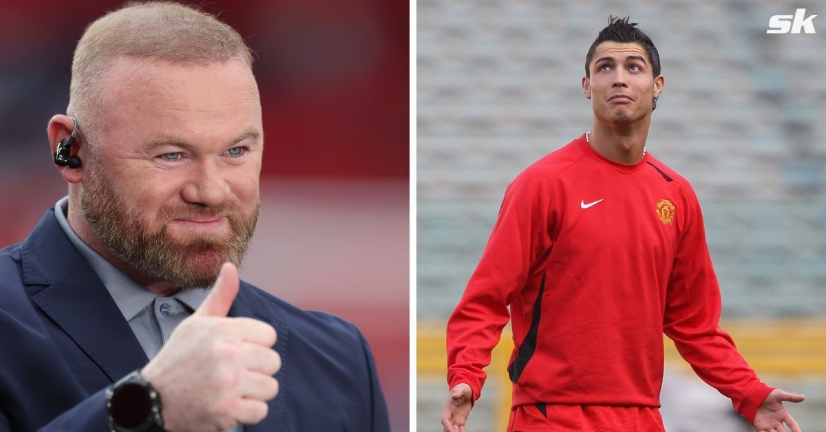 Former Manchester United strikers Wayne Rooney (left) and Cristiano Ronaldo