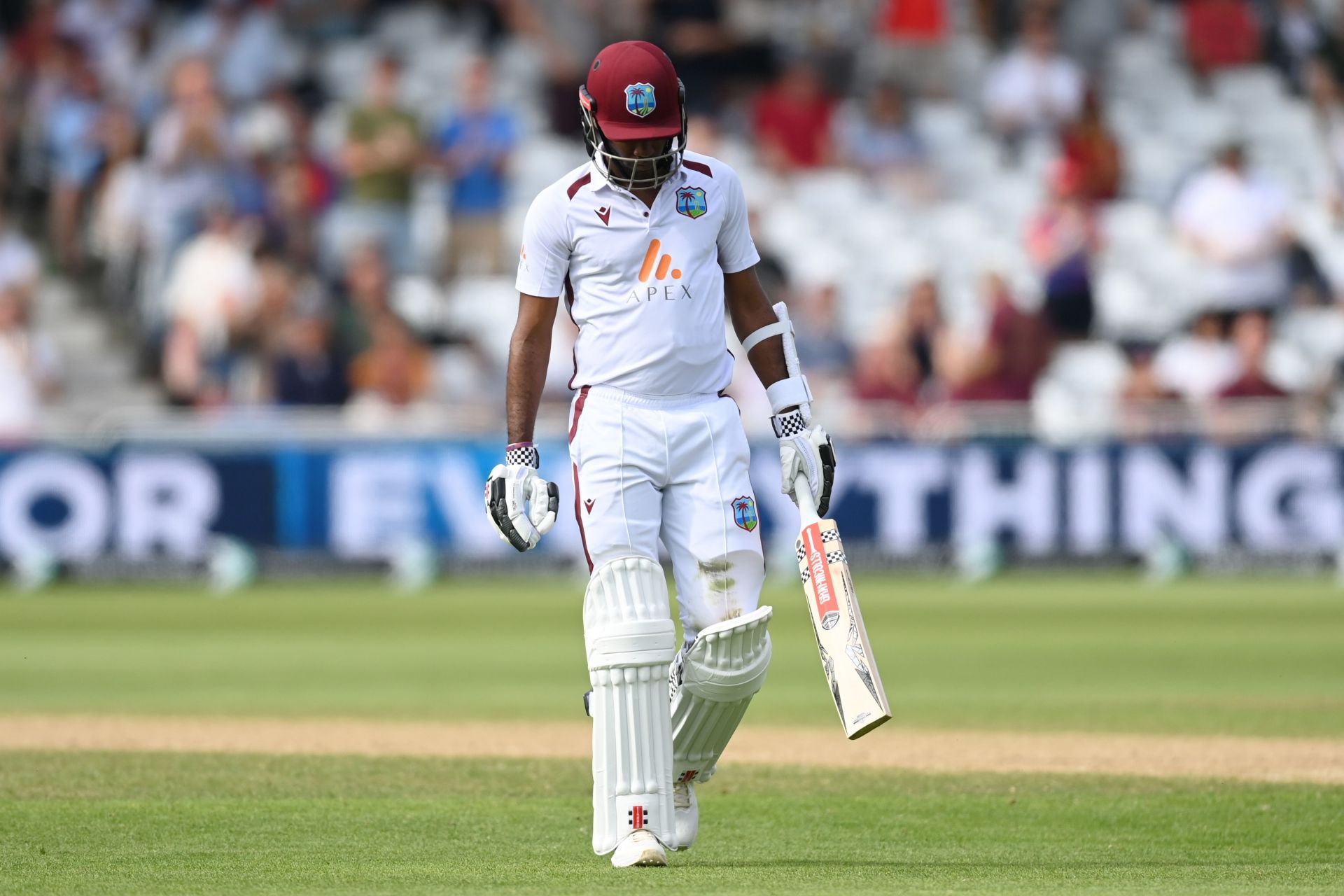 West Indies captain Kraigg Brathwaite. (Credits: Getty)