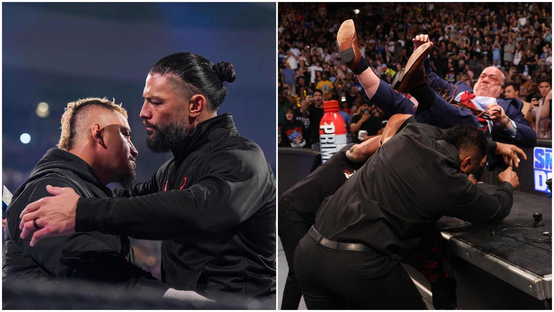 The Bloodline has seen a major shift since WWE WrestleMania! (Images via WWE.com)