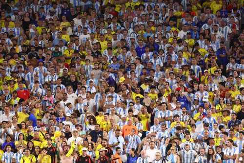 Argentina and Colombia fans at Copa America final