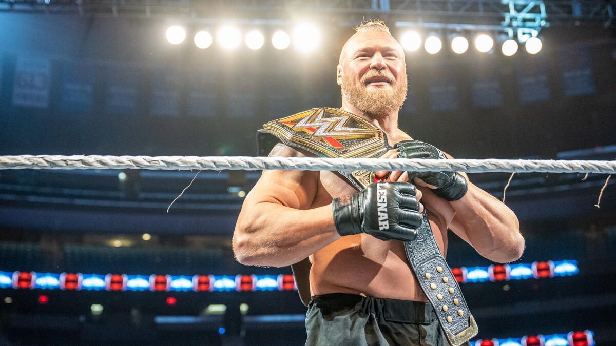 Brock Lesnar is a former WWE Champion (Pic from WWE.com)