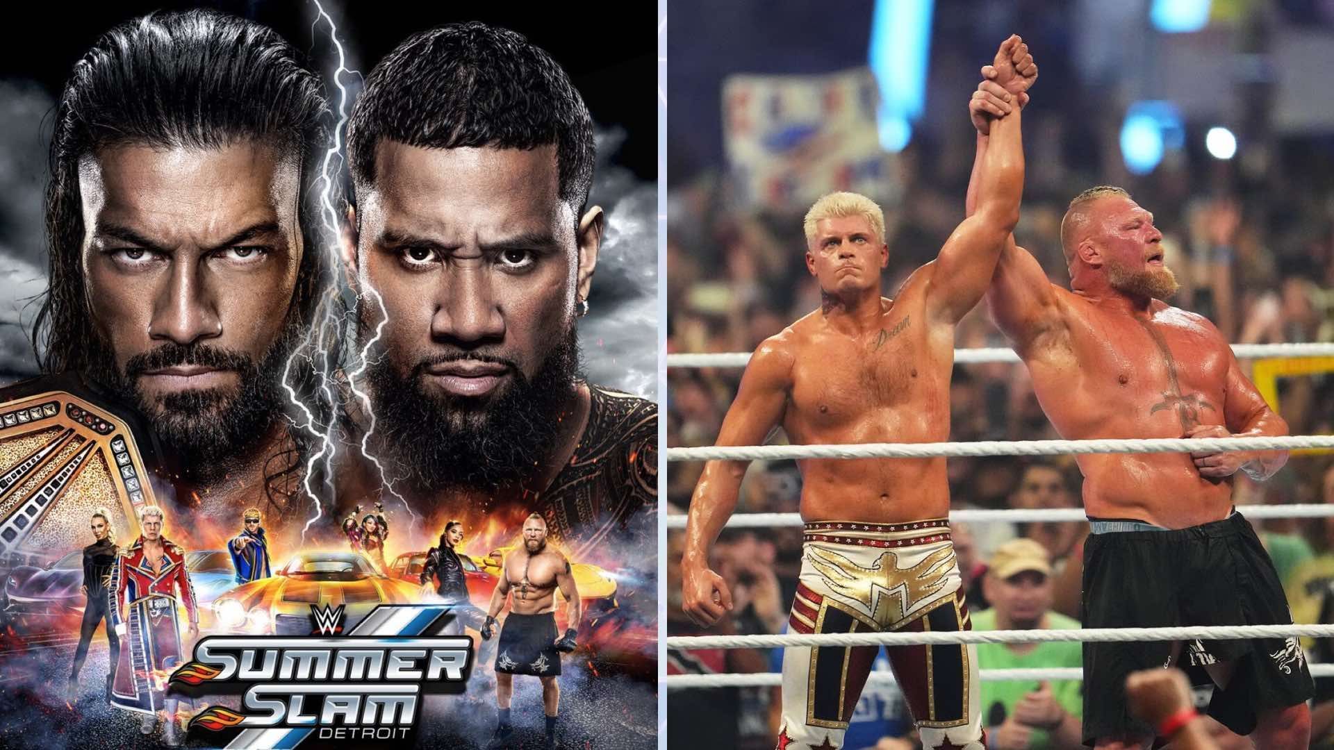 SummerSlam 2023 took place on Saturday, August 5, 2023, at Ford Field in Detroit, Michigan [Image credits: x.com; wwe.com]