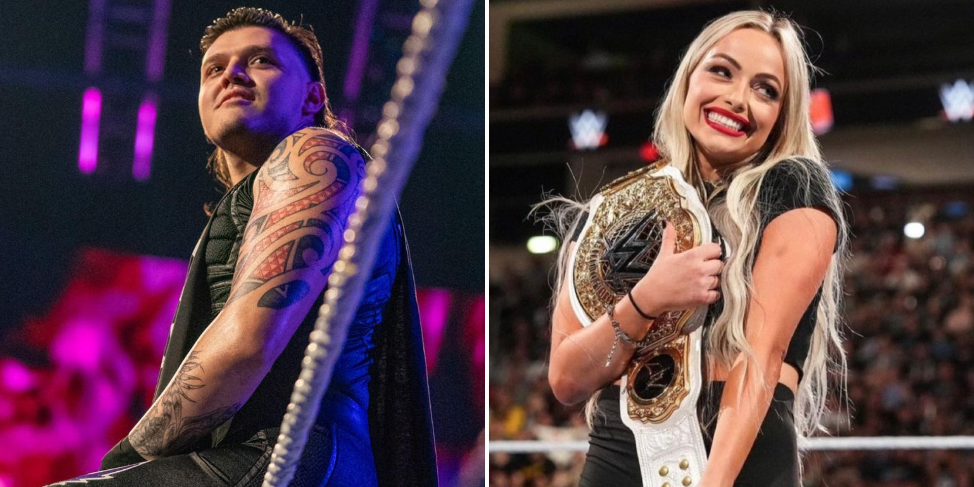 Dominik and Liv Morgan were partners on RAW (Images via WWE.com and Liv