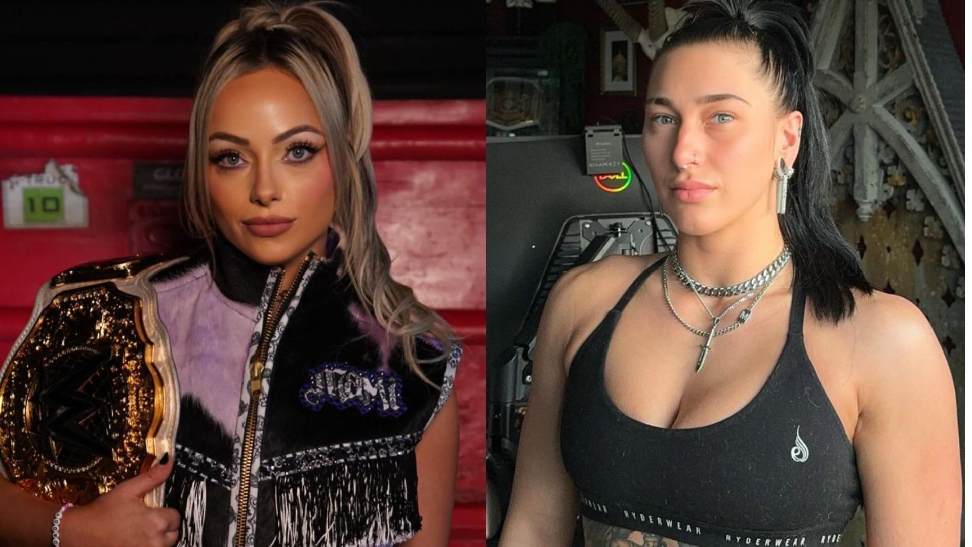 Ripley issued a major challenge tonight on RAW. [Photos: Liv Morgan and Rhea Ripley on Instagram]