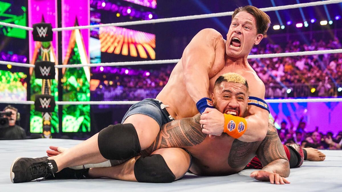 John Cena with Solo Sikoa (Photo credit: WWE.com)