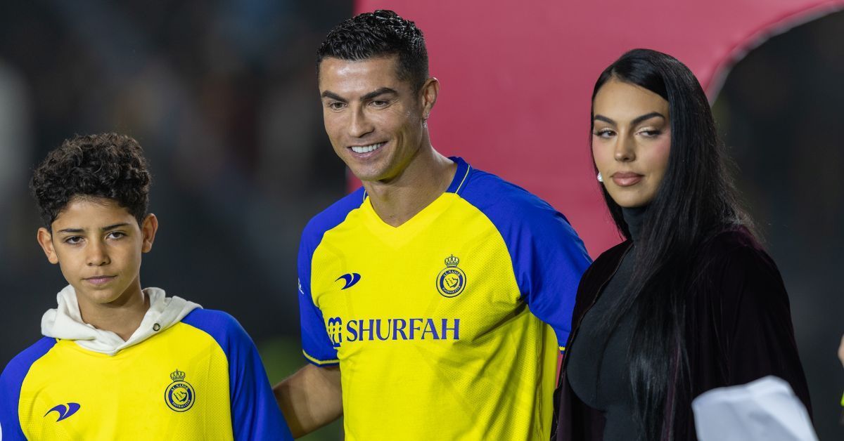 Cristiano Ronaldo, Georgina Rodriguez and Cristiano Ronaldo Junior (image via Getty)