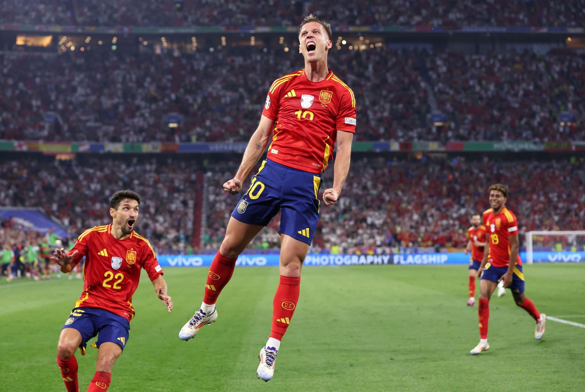 Spain striker Dani Olmo at Euro 2024