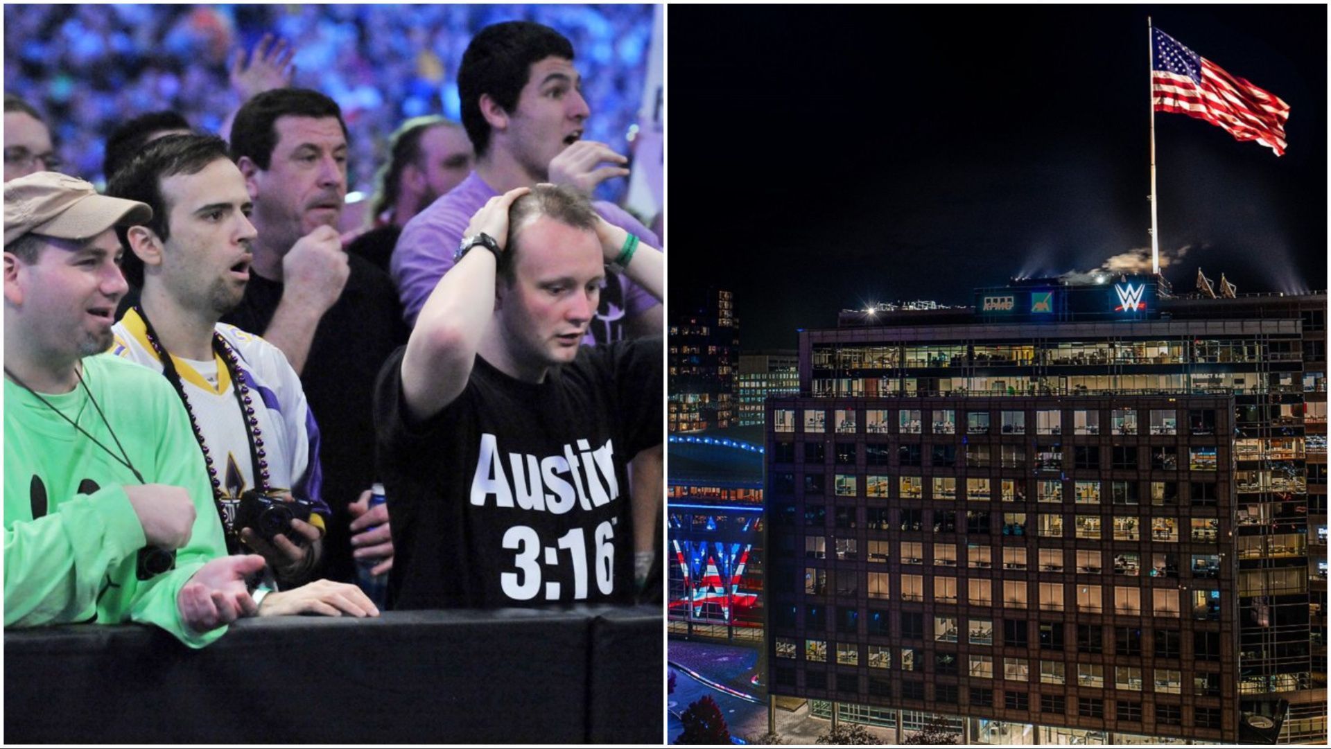 The WWE Universe reacts to in-ring happenings, WWE HQ in Stamford