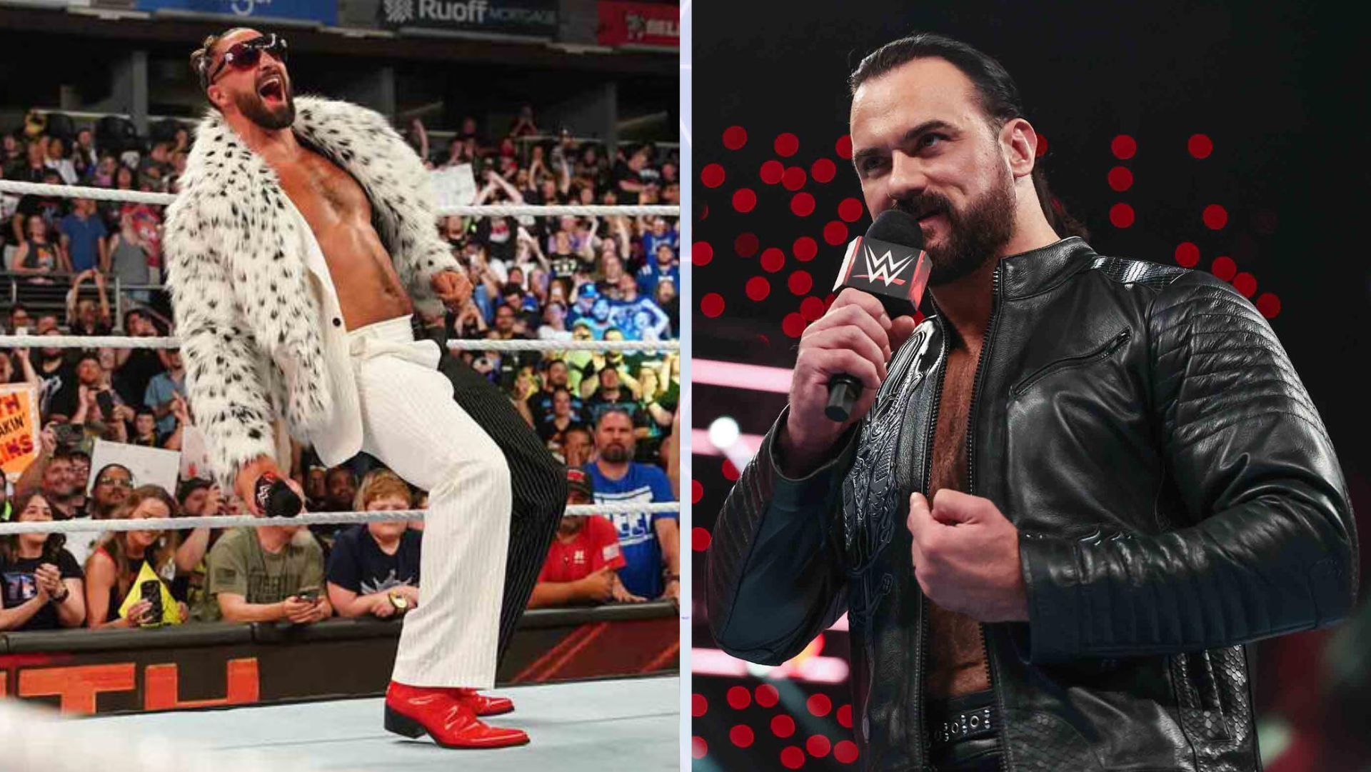 Drew McIntyre dethroned Seth Rollins at WrestleMania 40. [Images Source: WWE.com]