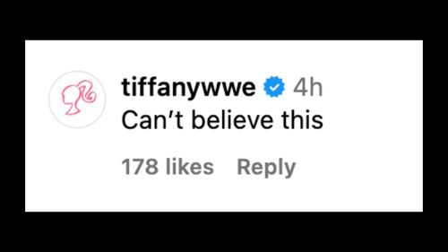 Stratton reacts to Bayley destroying her MITB briefcase on Instagram.