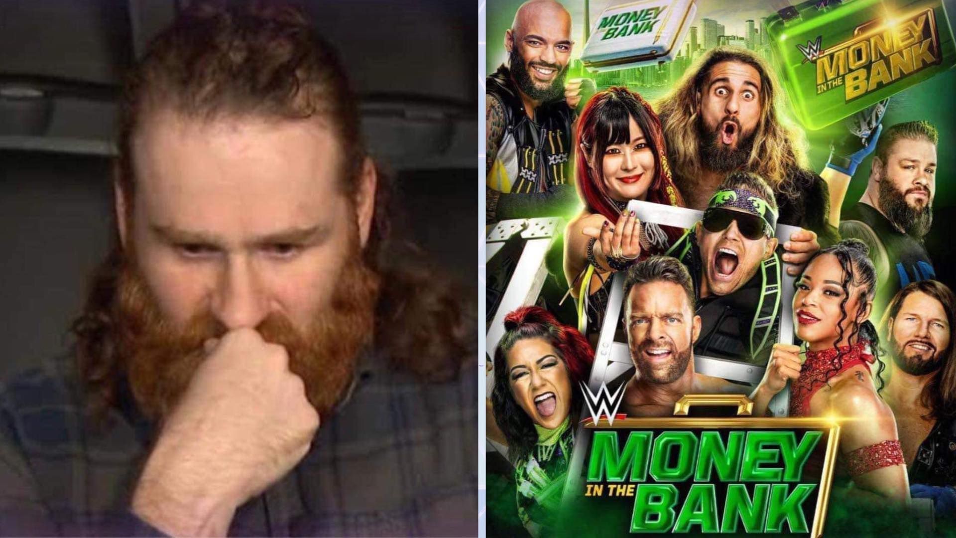 Sami Zayn could be in trouble at WWE Money in the Bank 2024 [Credit: WWE.com, X]