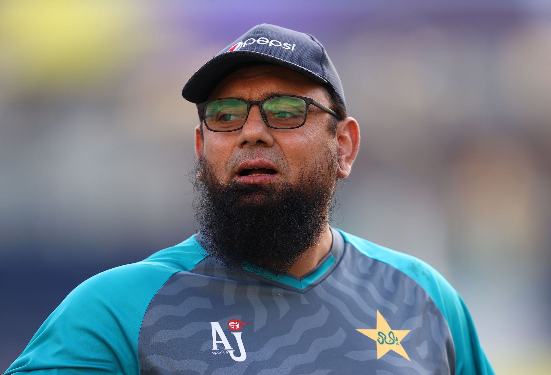 Saqlain Mushtaq was known for his doosra. (Image Credits: Getty Images)