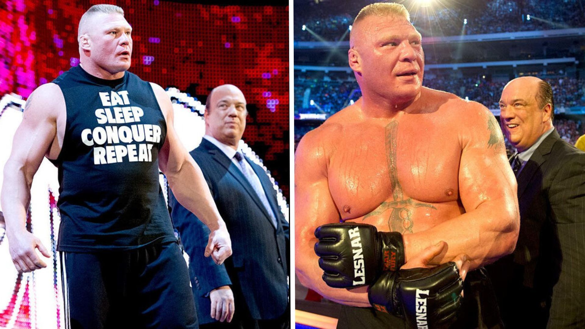 Brock Lesnar started his WWE main roster run with Paul Heyman [Image Credit: WWE.com]