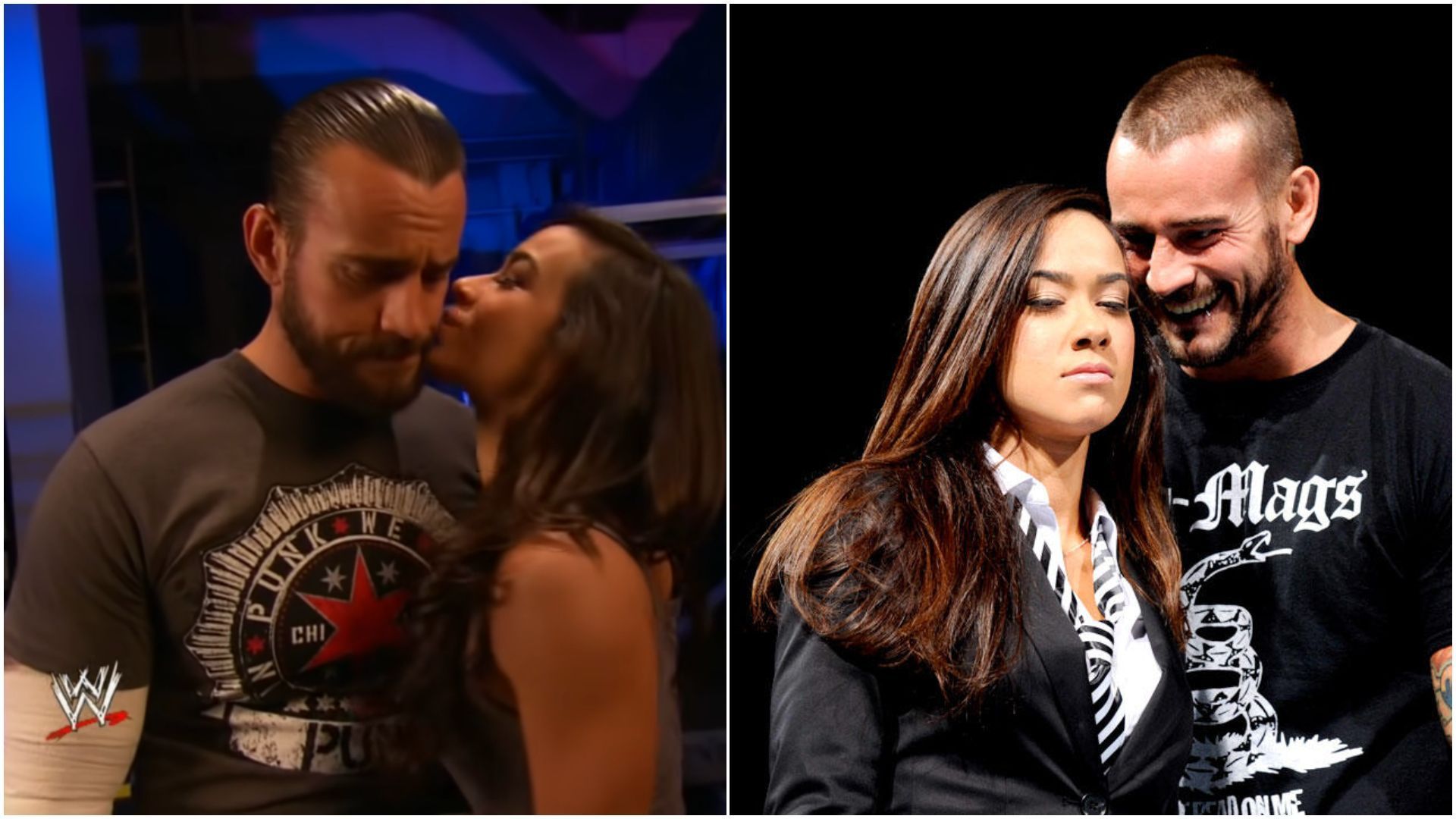 CM Punk is married to AJ Lee in real-life! (Photos via: WWE