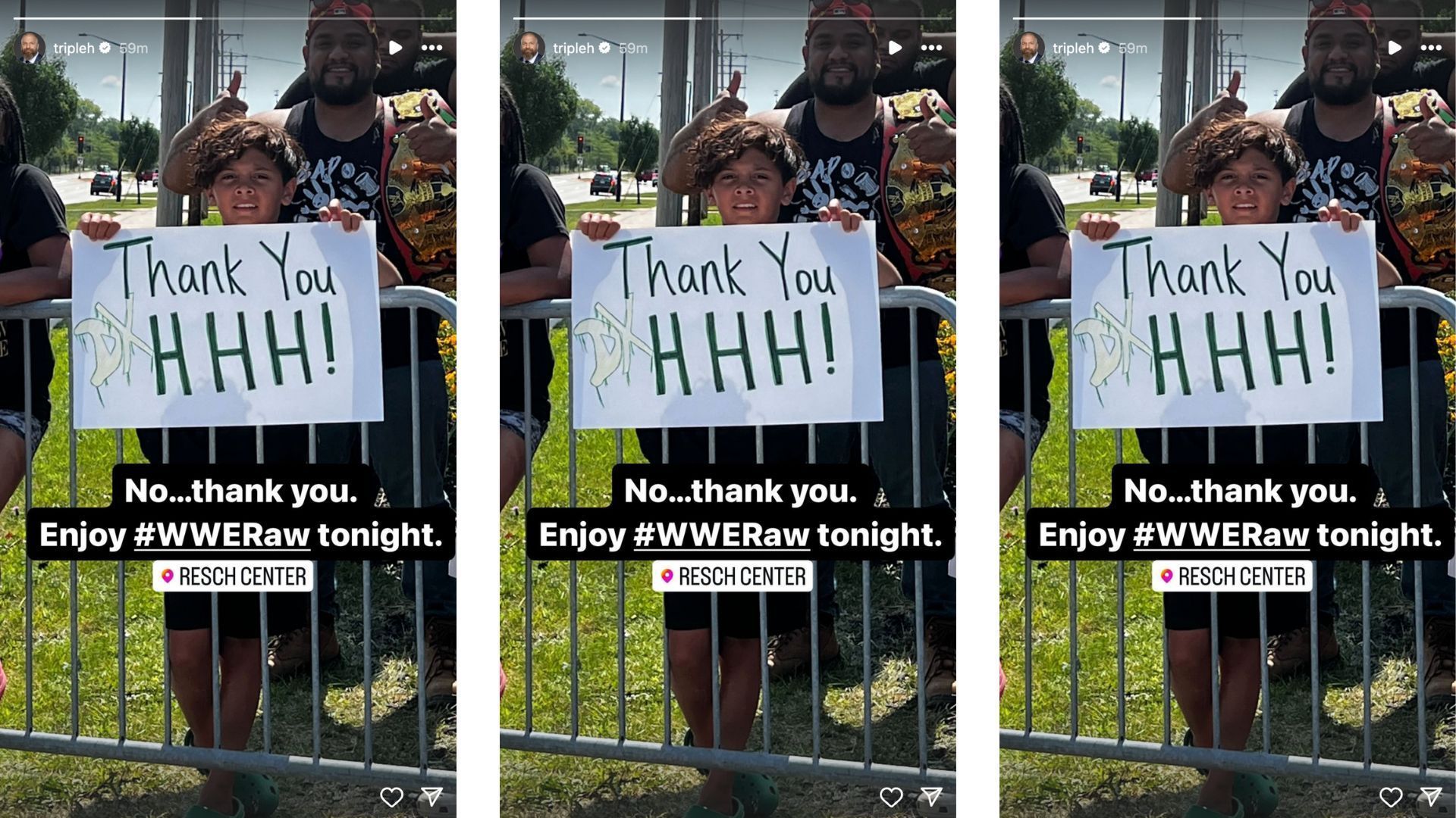 Triple H Sends Heartwarming Message To Young Fan Ahead Of WWE RAW