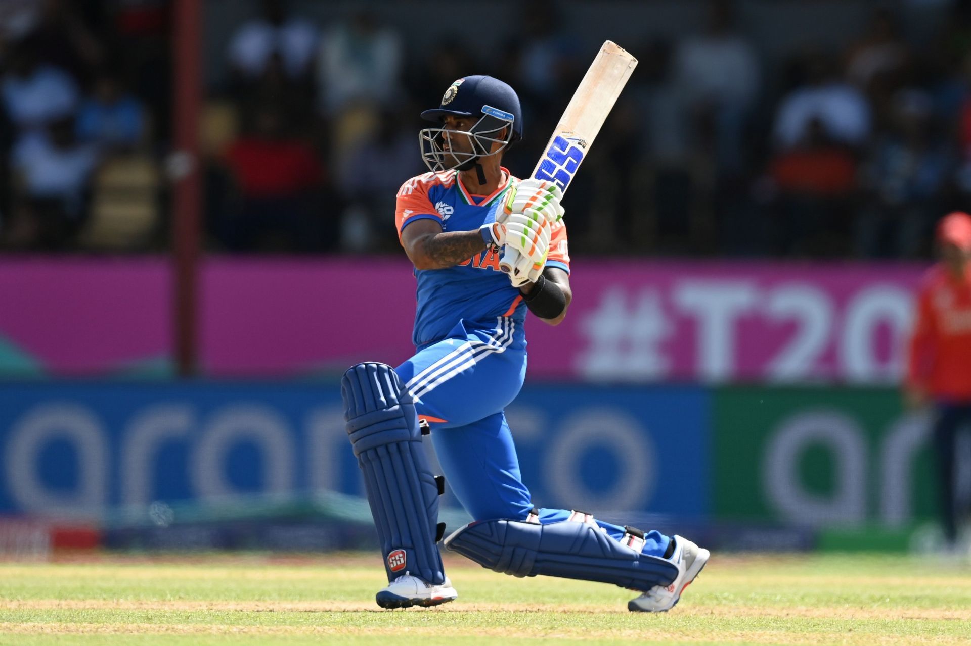 Suryakumar Yadav in action during the 2024 T20 World Cup (Image Credit: Getty Images)