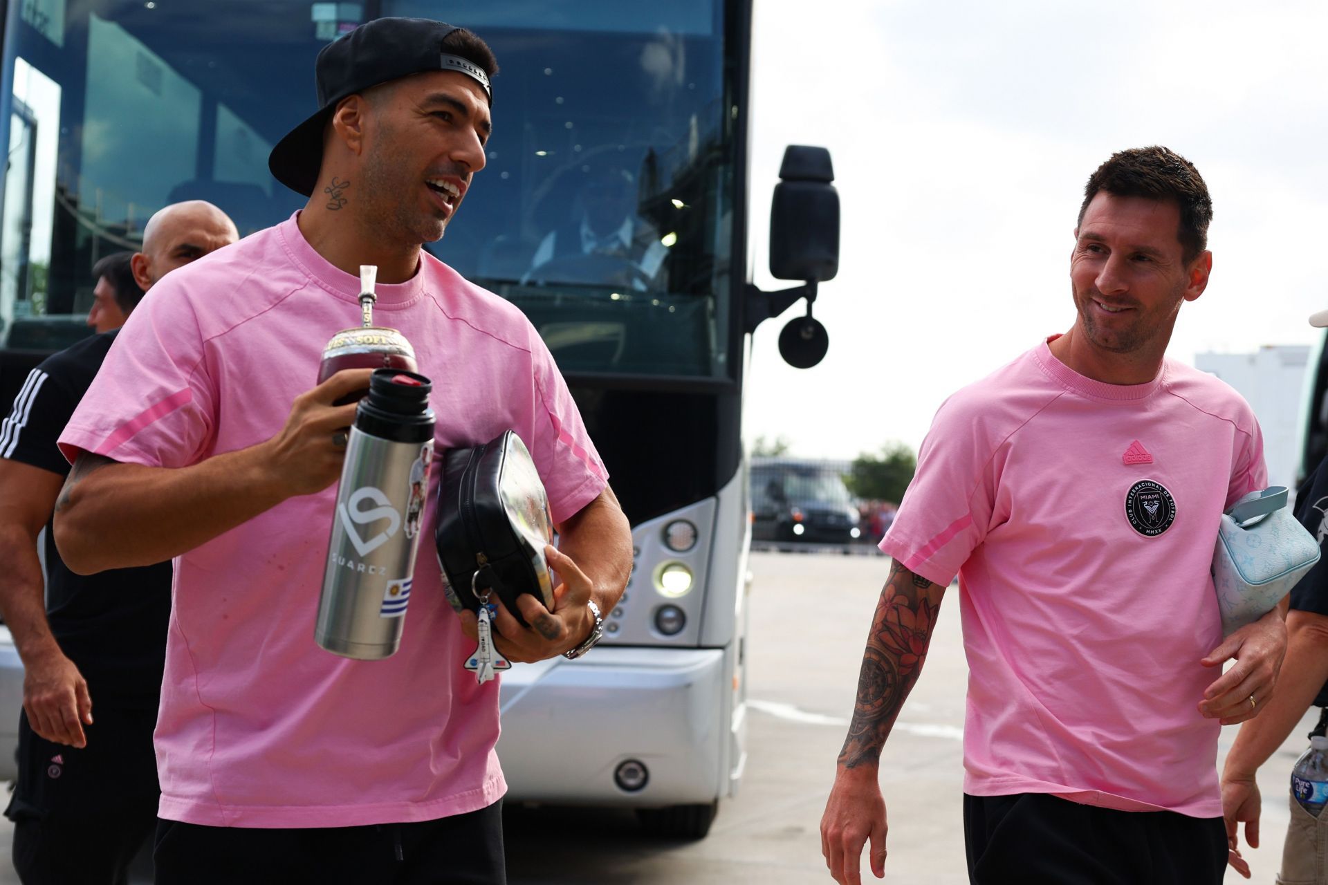 Luis Suarez (left) and Lionel Messi