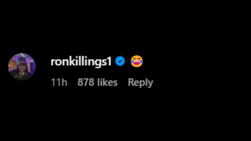 Screenshot of R-Truth's comment on Finn Balor's Instagram post (Credit: Finn's Instagram post)