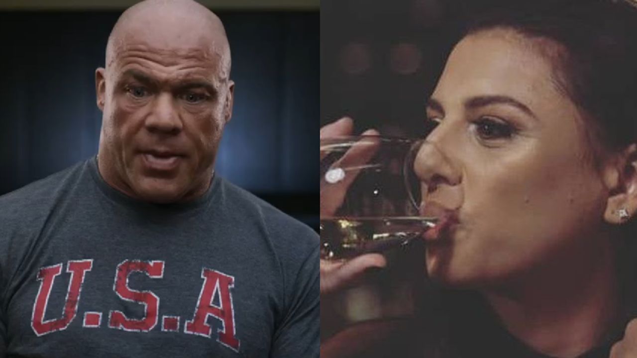 Kurt Angle and his wife (via Kurt