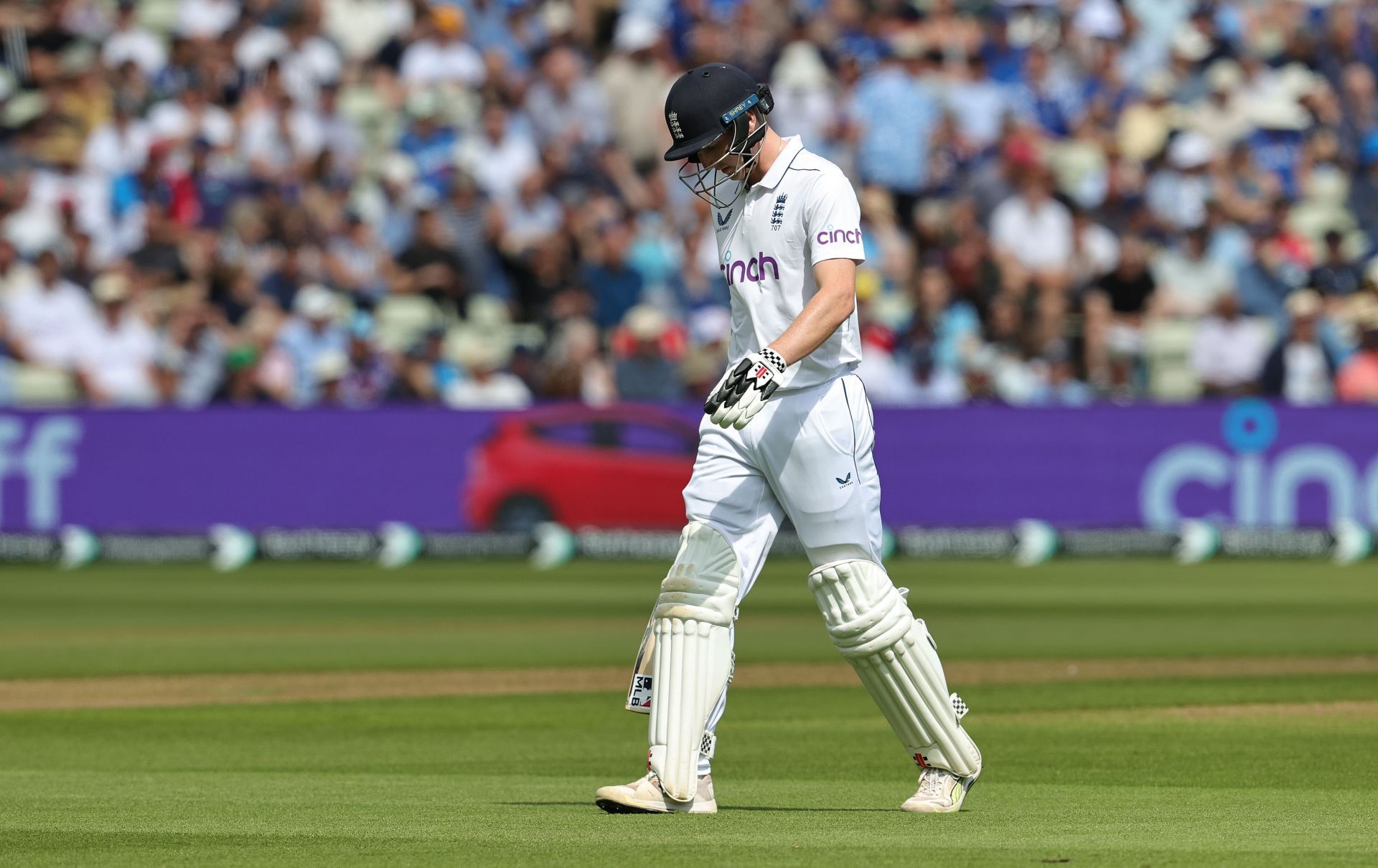 Harry Brook scored a century in Nottingham but made only 2. (Credits: Getty)