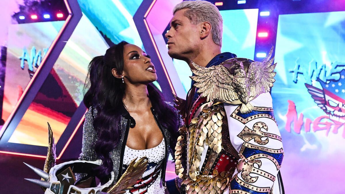 The WWE star and Brandi Rhodes shared a special moment (Credit:WWE)