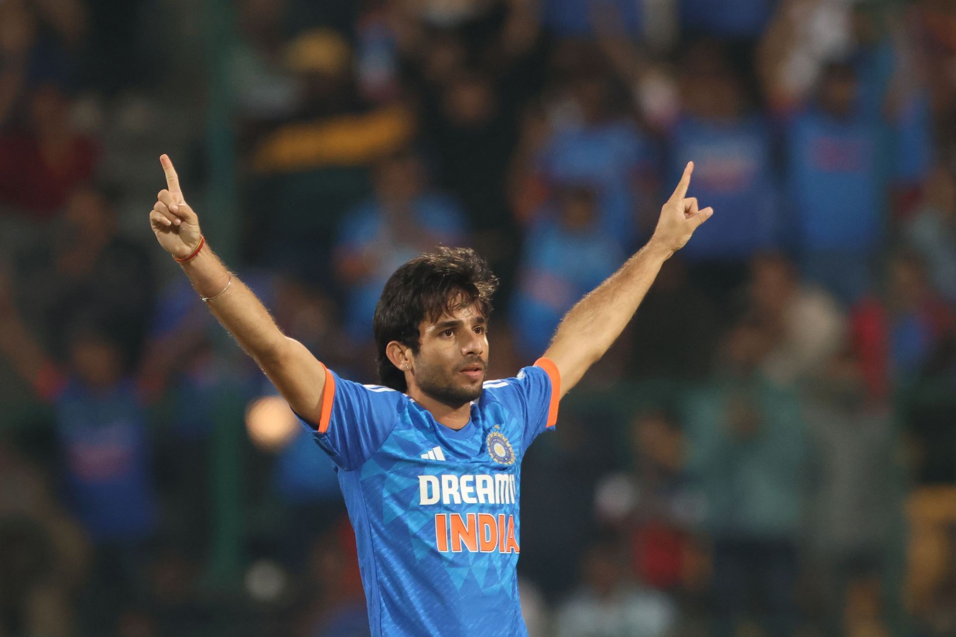 Ravi Bishnoi claimed three wickets in the second T20I. (Image Credits: Getty Images)