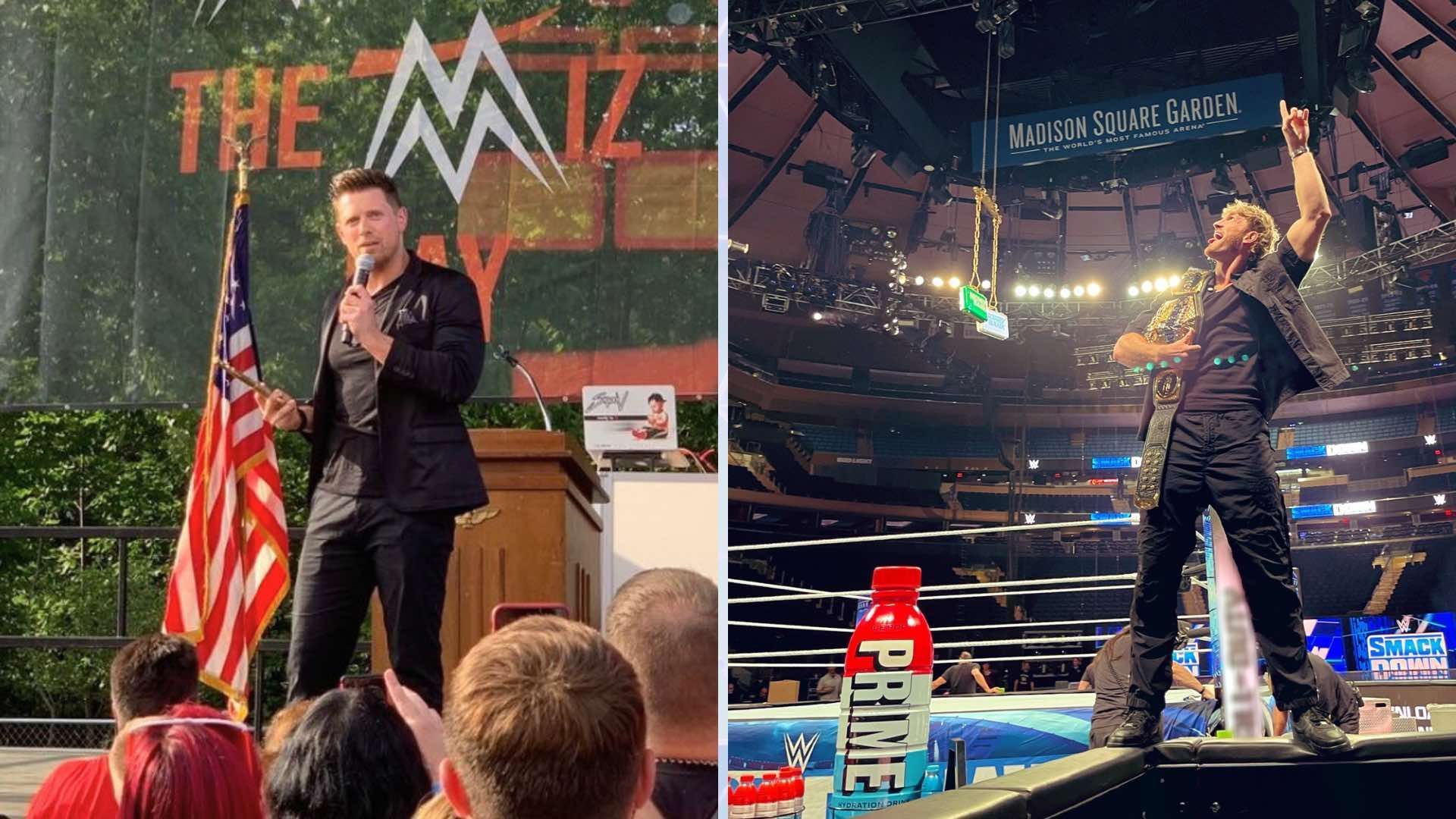 The Miz will have a major role at WWE SummerSlam [Credit: The Miz on X, Logan Paul on X]