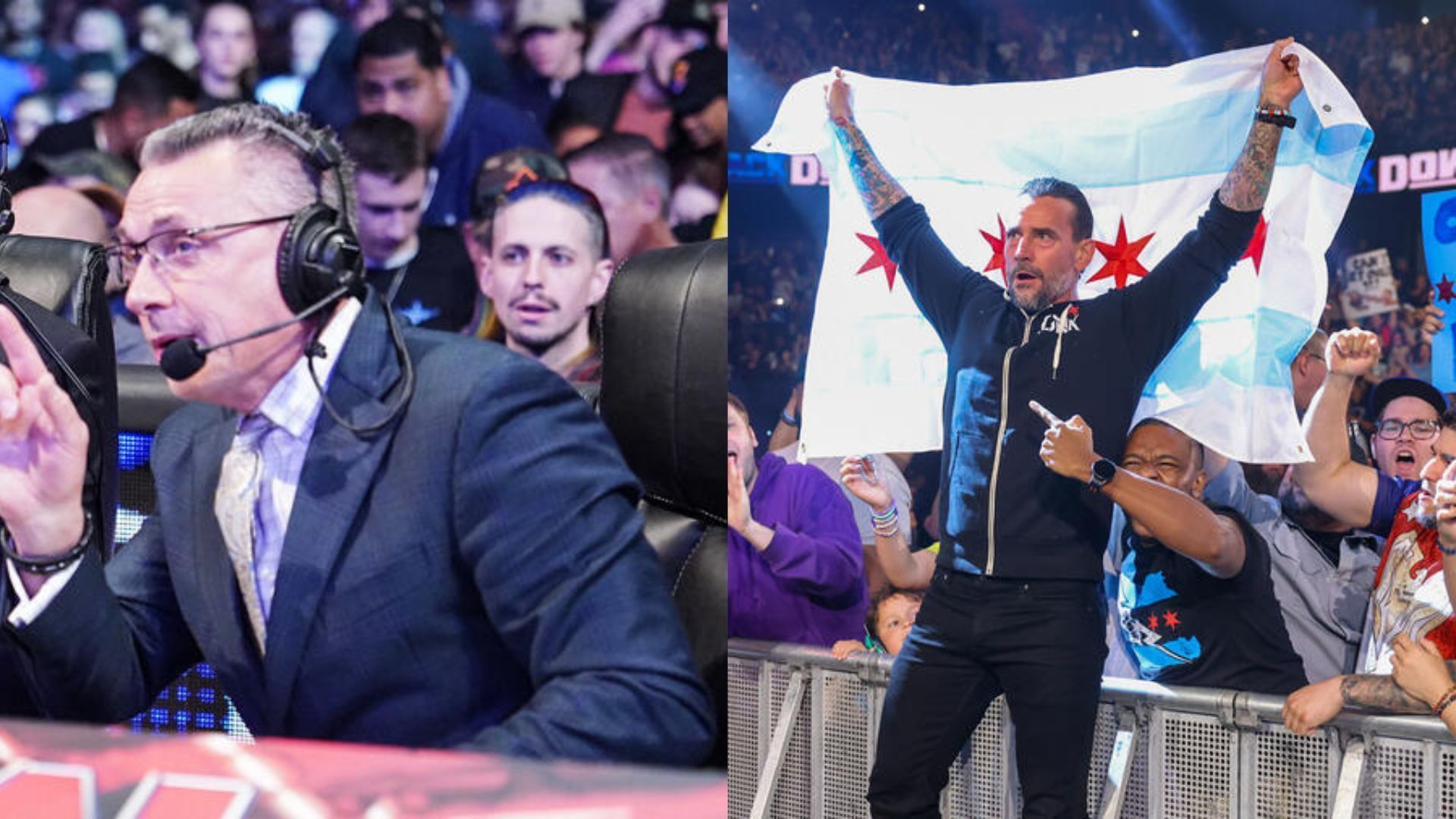 Michael Cole and CM Punk (Image Credits: WWE.com)