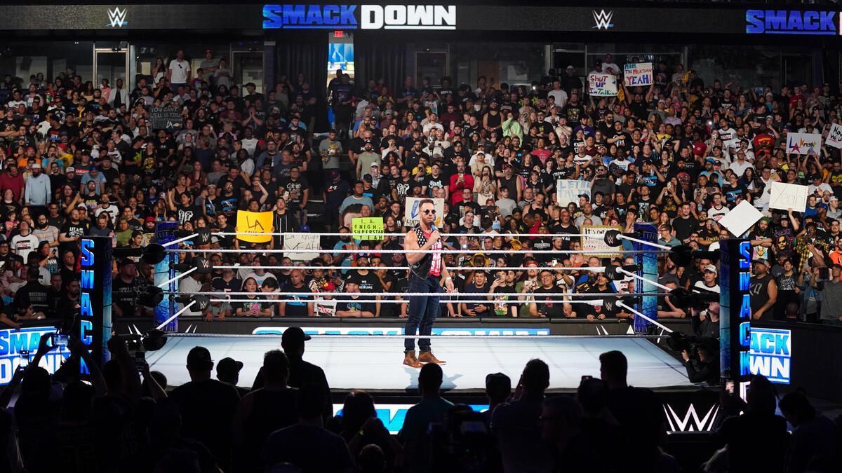 WWE Superstar LA Knight on SmackDown (Photo credit: WWE.com)