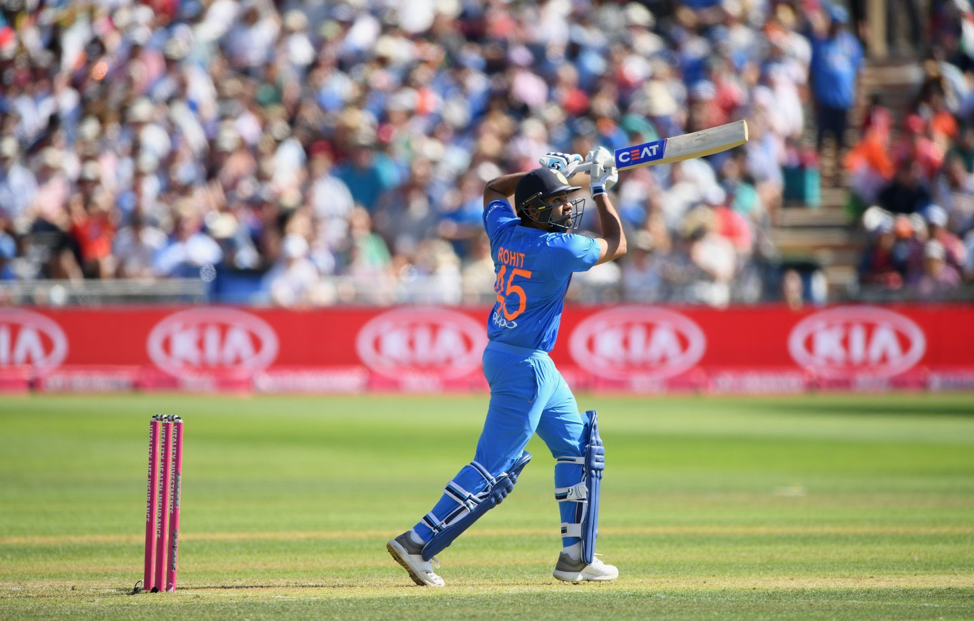 The opening batter in action during the 2018 Bristol T20I (Image Credit: Getty Images)