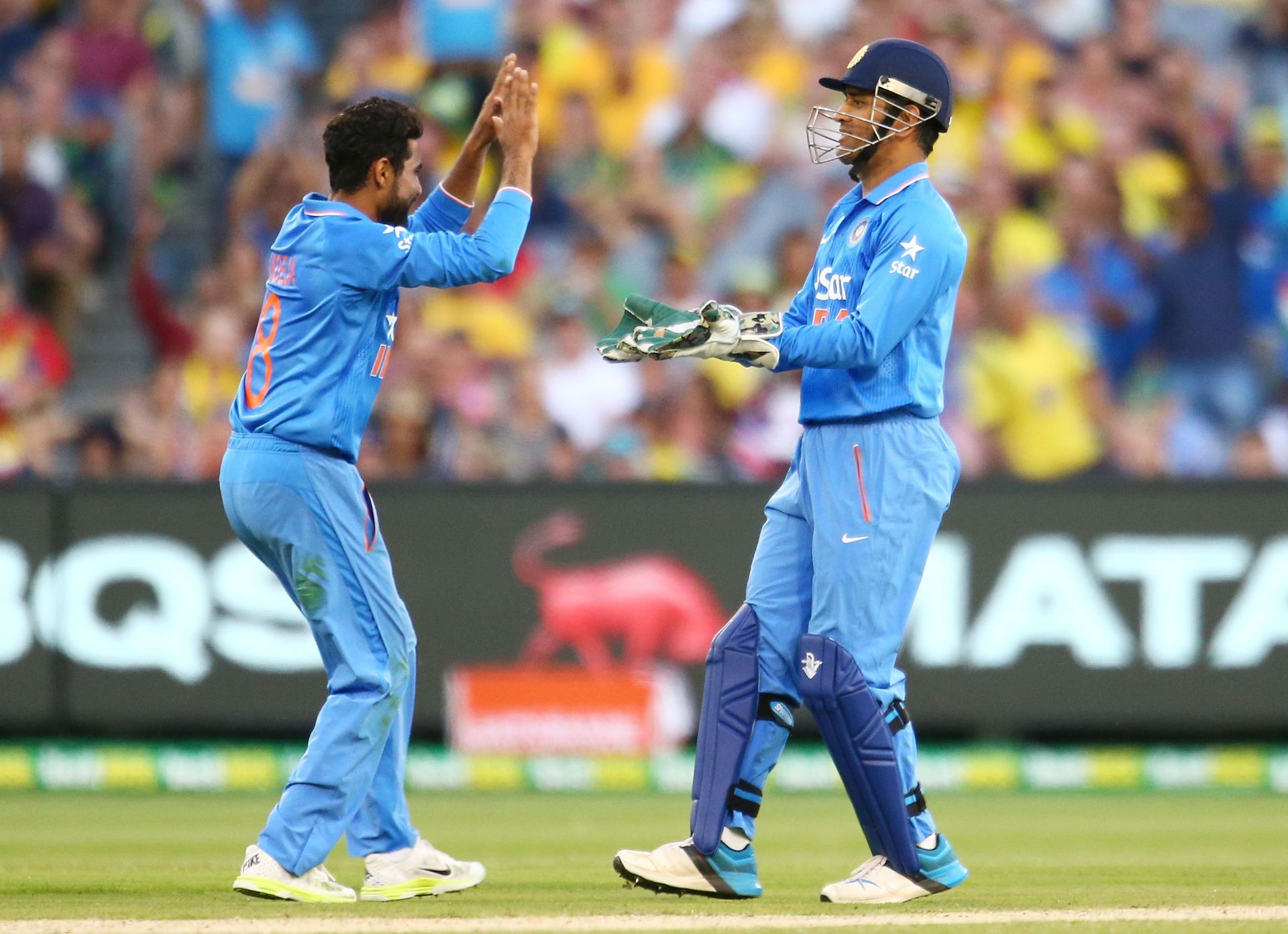 Ravindra Jadeja and MS Dhoni. (Credits: Getty)