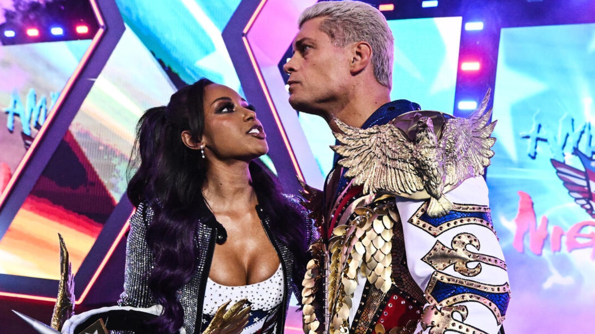 Cody and Brandi Rhodes used to work for All Elite Wrestling. [Photo: WWE.com]