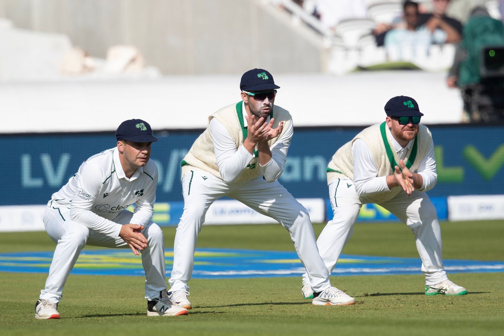 Irish skipper Andrew Balbirnie fielding in the slip cordon (Image Courtesy: X/Cricket Ireland)