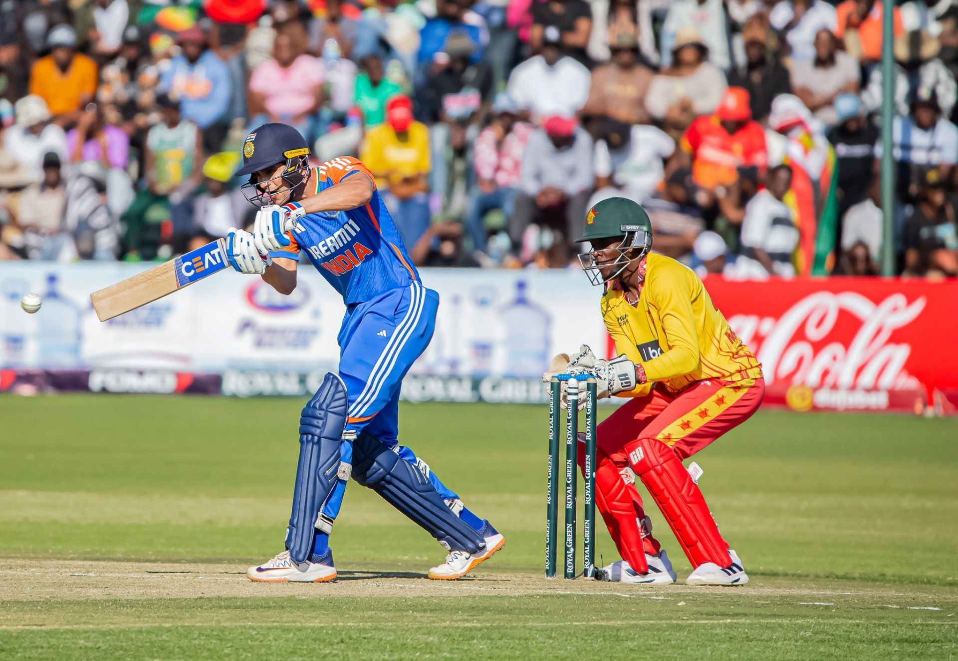 Shubman Gill had mixed returns in the T20I series against Zimbabwe. [P/C: BCCI/X]