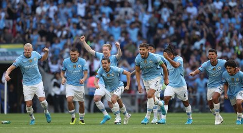 Manchester United v Manchester City - 2024 FA Community Shield - Source: Getty (Photo by Neal Simpson/Sportsphoto/Allstar via Getty Images)