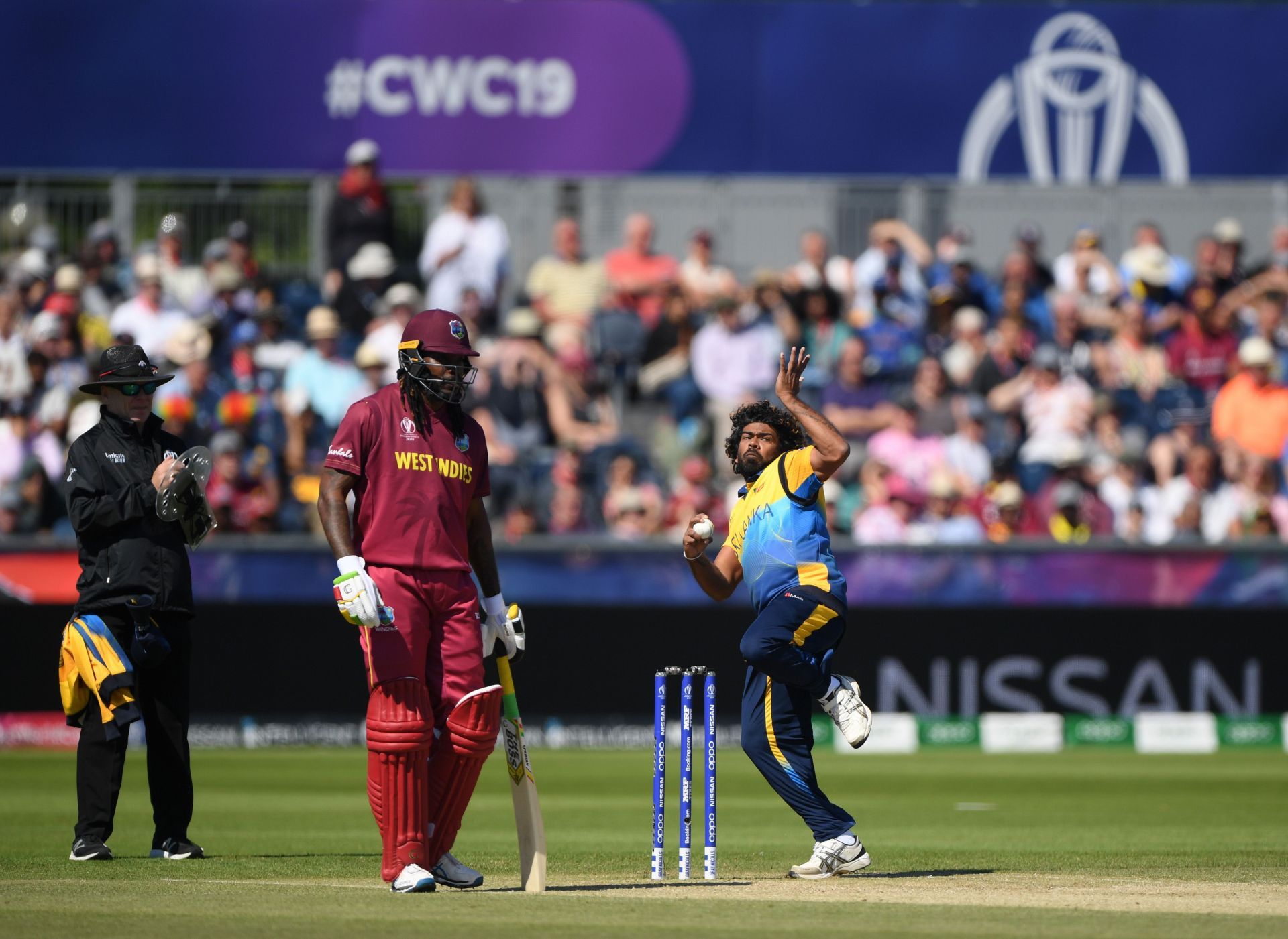 Lasith Malinga bowling during the 2019 World Cup (Image Credits: Getty Images)