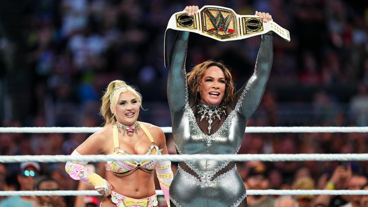 Tiffany Stratton and Nia Jax at SummerSlam (Photo Courtesy: WWE.com)