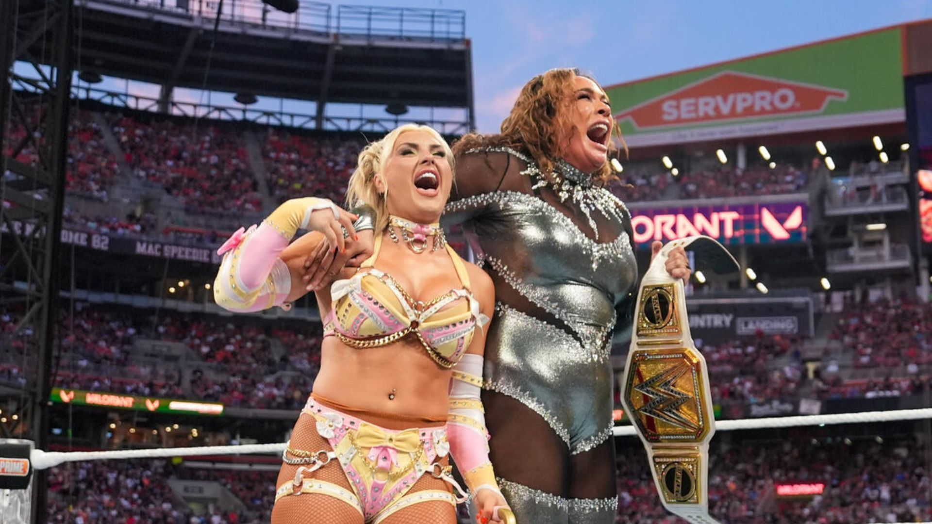 Nia Jax and Tiffany Stratton at SummerSlam 2024! [Image credit: WWE.com]