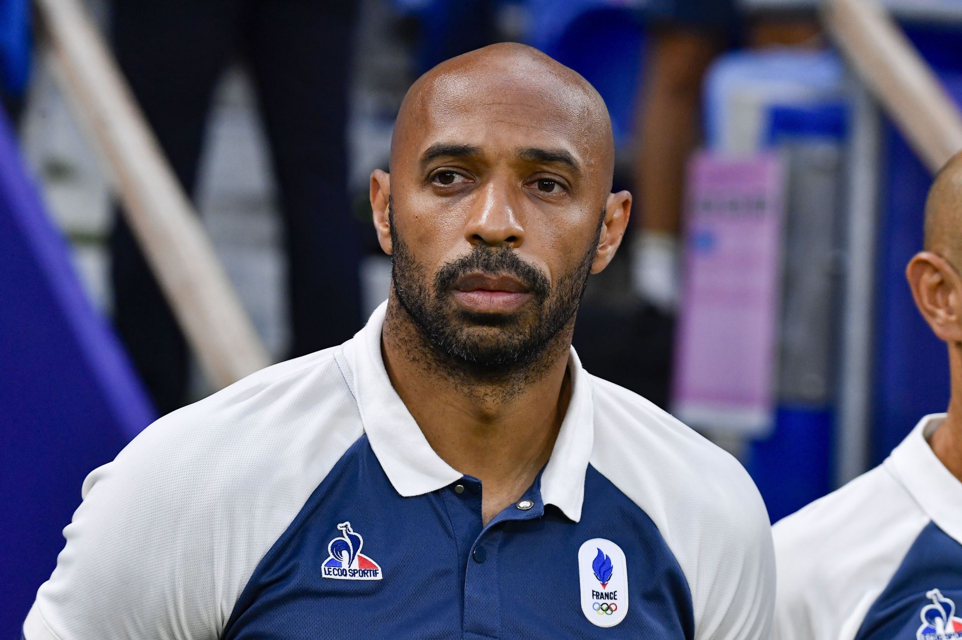 France coach Thierry Henry at the Olympics