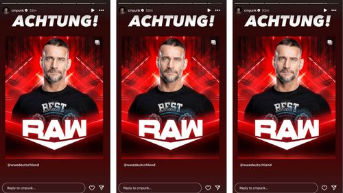 Punk sends one-word message on Instagram ahead of RAW.