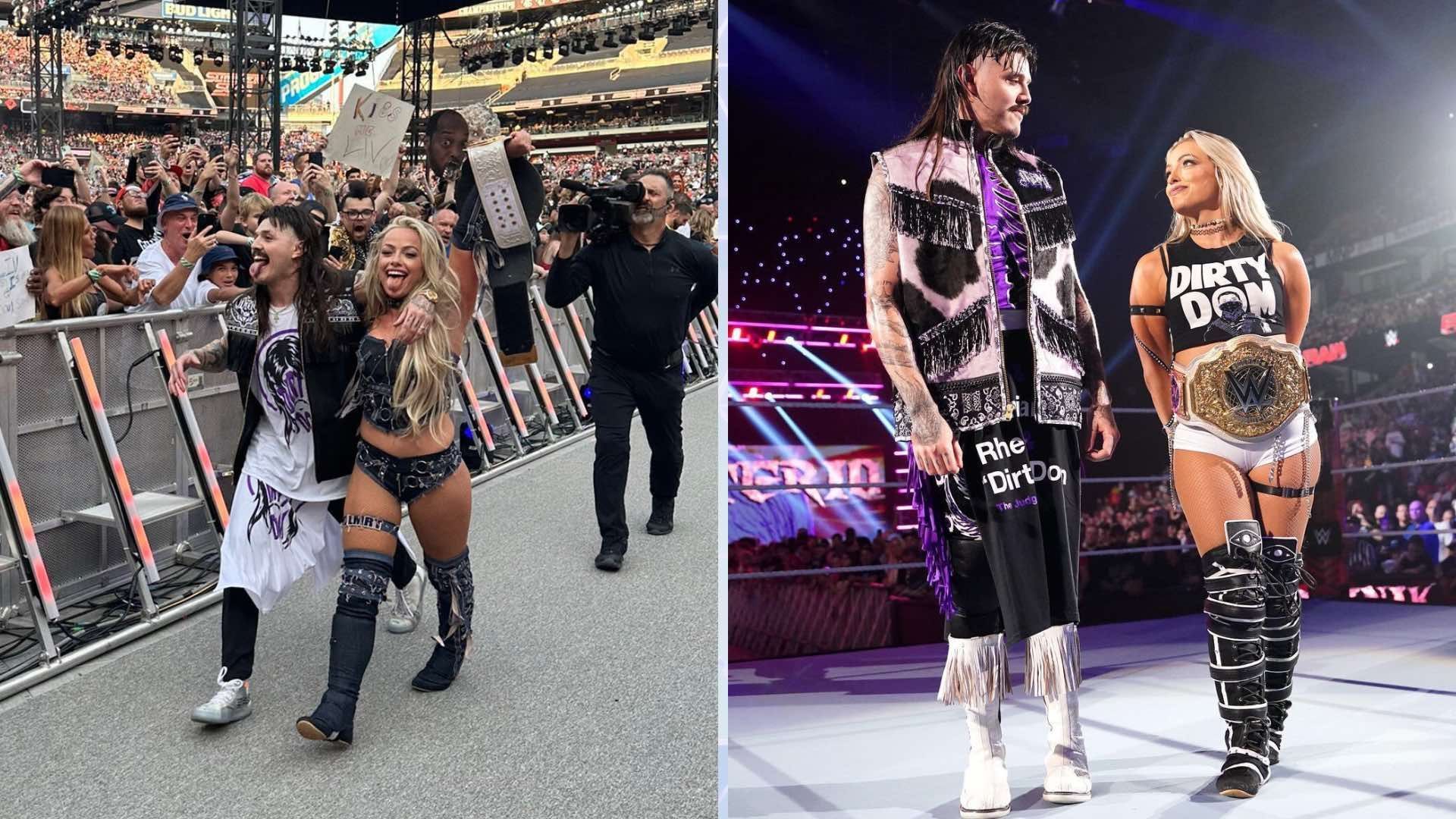 Dominik Mysterio and Liv Morgan are now a couple on WWE programming [Credit: Liv Morgan on X]