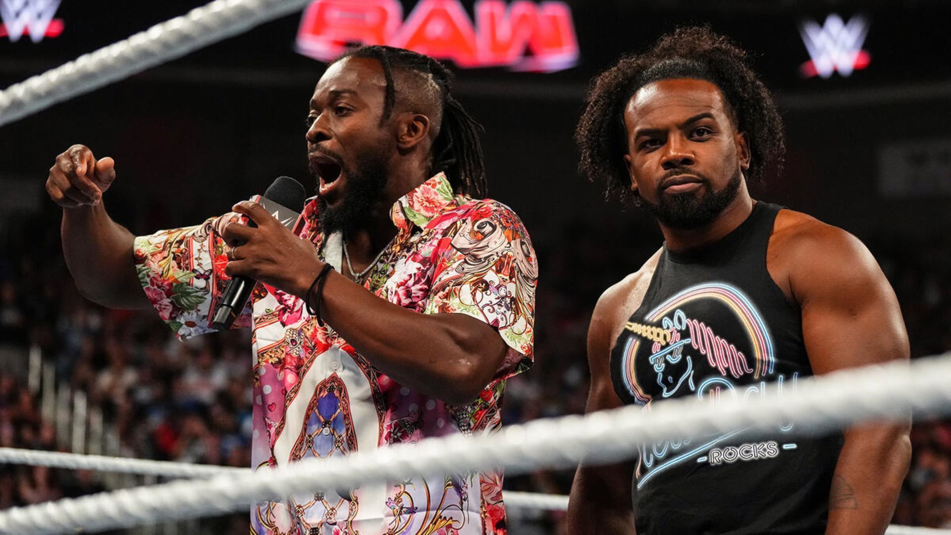 The New Day has primarily been Kofi Kingston and Xavier Woods for the last two years. {Image Credit: WWE.com}