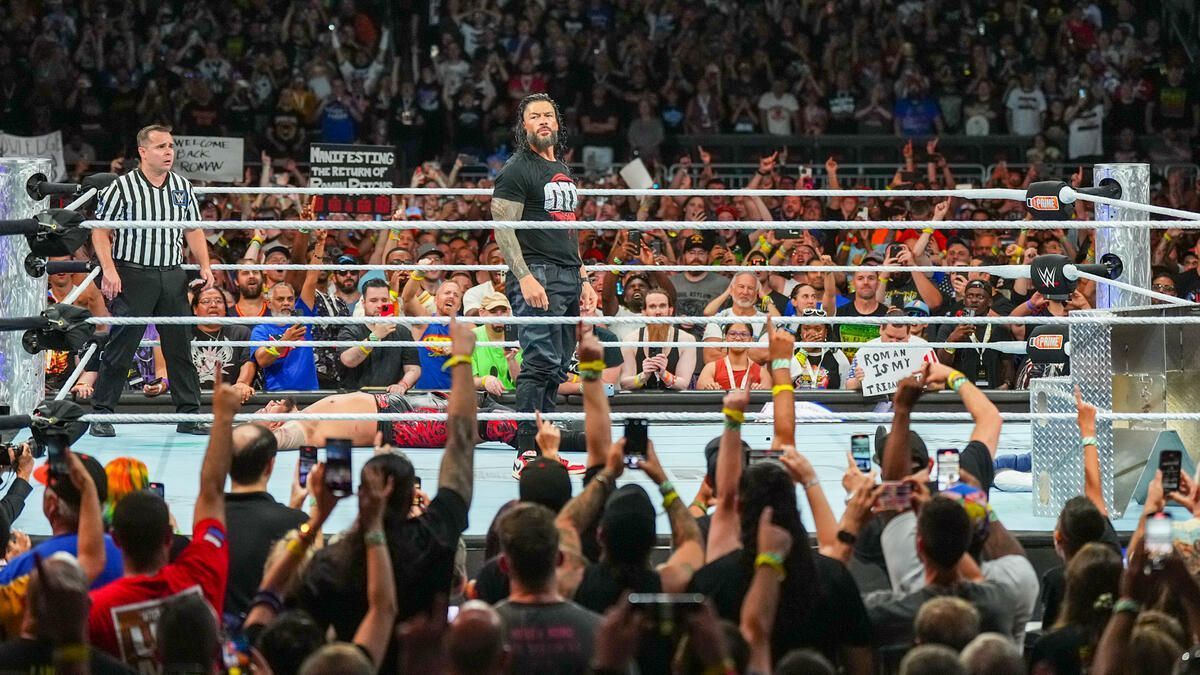 Roman Reigns returned to WWE at SummerSlam (Photo credit: WWE.com)