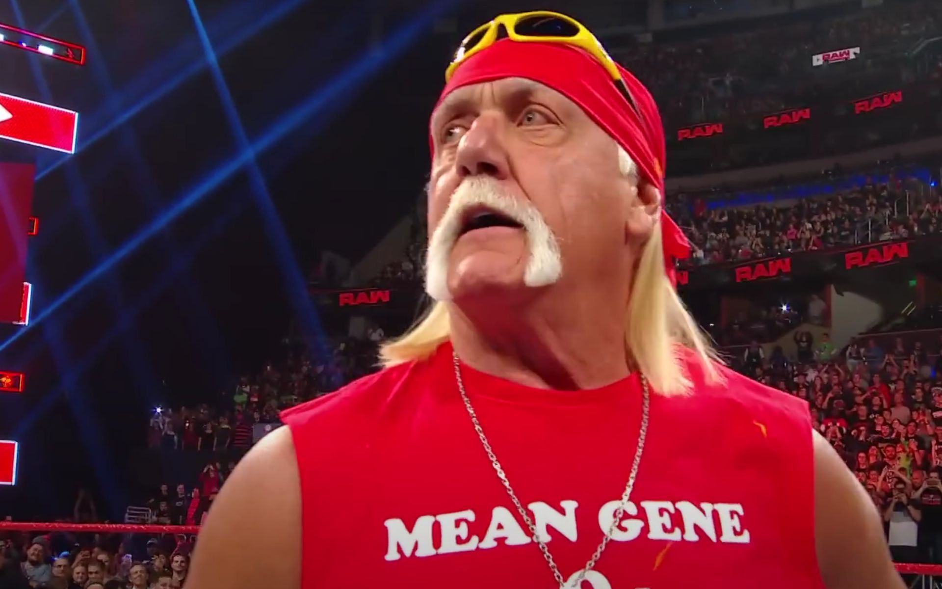 The Hulkster during a 2019 RAW appearance (Pic Courtesy: WWE on YouTube)